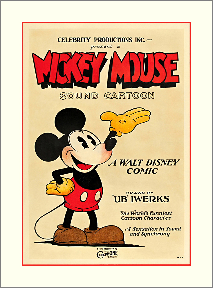 Vintage Mickey Mouse Greeting Card