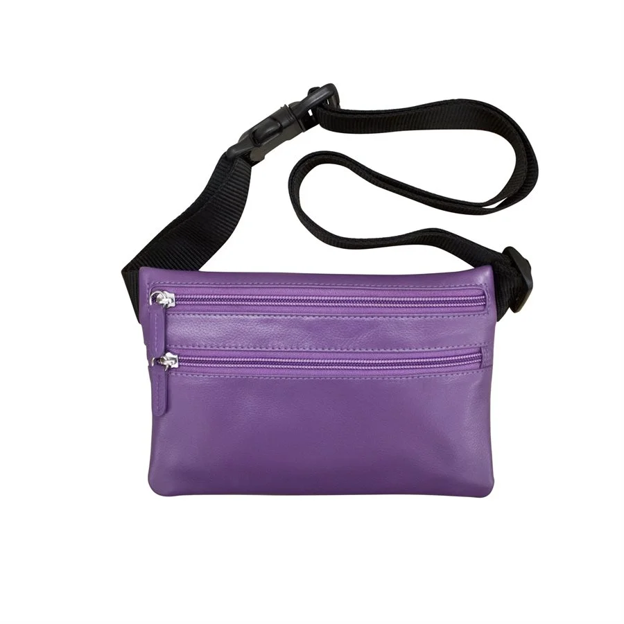 purple fanny pack