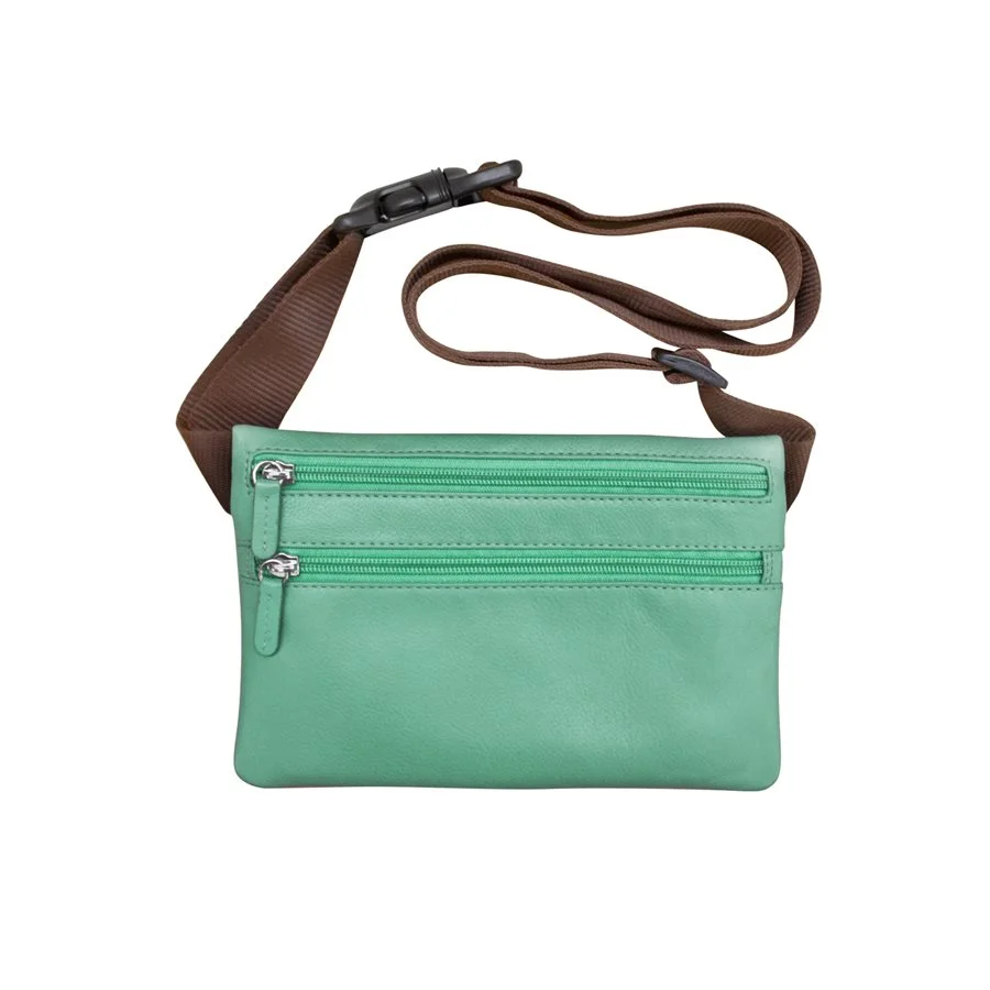 turquoise fanny pack