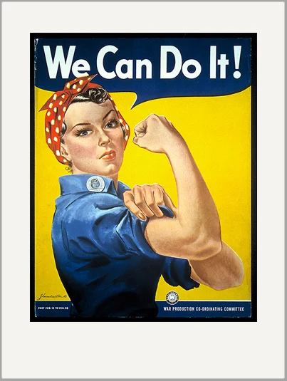 Rosie the Riveter Feminist Greeting Card