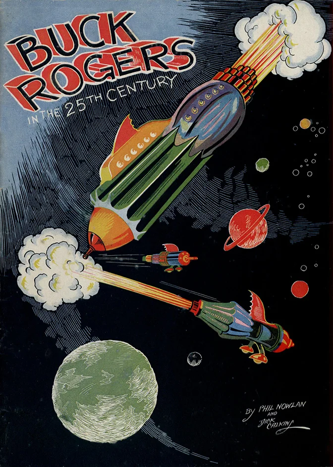 Buck Rogers Rockets Vintage Superhero Poster