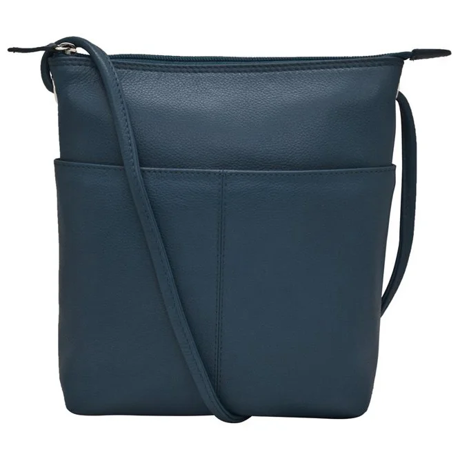LG Navy Blue Leather Crossbody Sac Small Handbag — MUSEUM OUTLETS