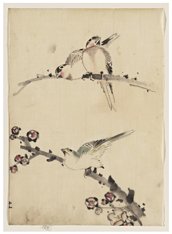 Asian Art Framed Wall Art Birds On A Branch Museum Outlets