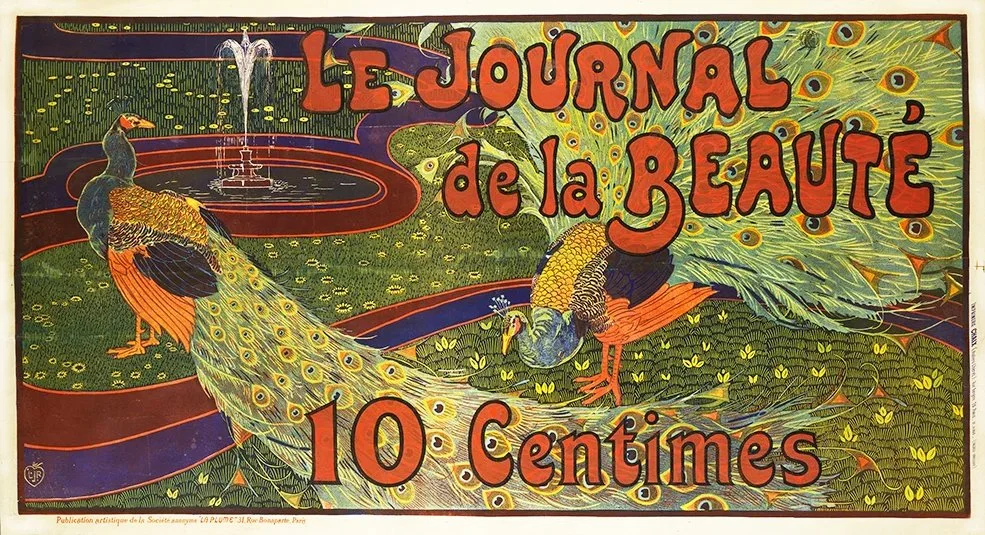 Le-Journal-De-Beaute-peacock-french-poster-museum-outlets.jpg
