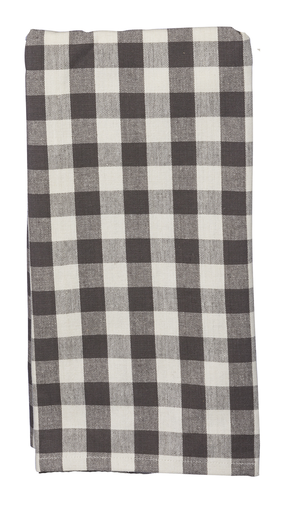 Cotton Buffalo Gray Small Plaid Kitchen Towel — MUSEUM OUTLETS