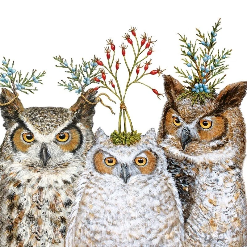 owl-holiday-hoot-decorative-paper-napkins-vicki-sawyer-museum-outlets.jpg