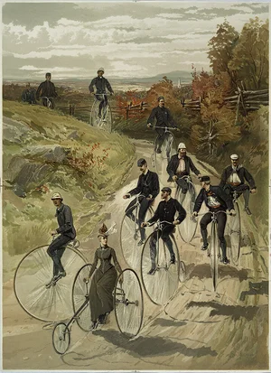 Bicycling 1887 Vintage Cycling Bicycle Poster Wall Art — MUSEUM