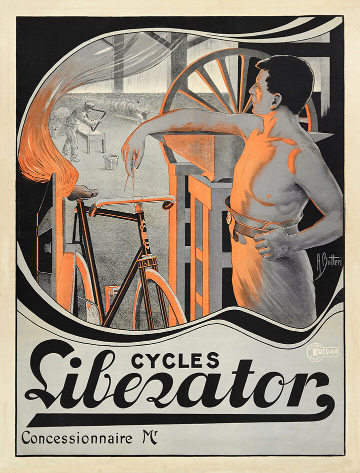 Poster Vintage Cyclisme – Manifesto Publicitaire Alessandria, Fabriqué En Italie