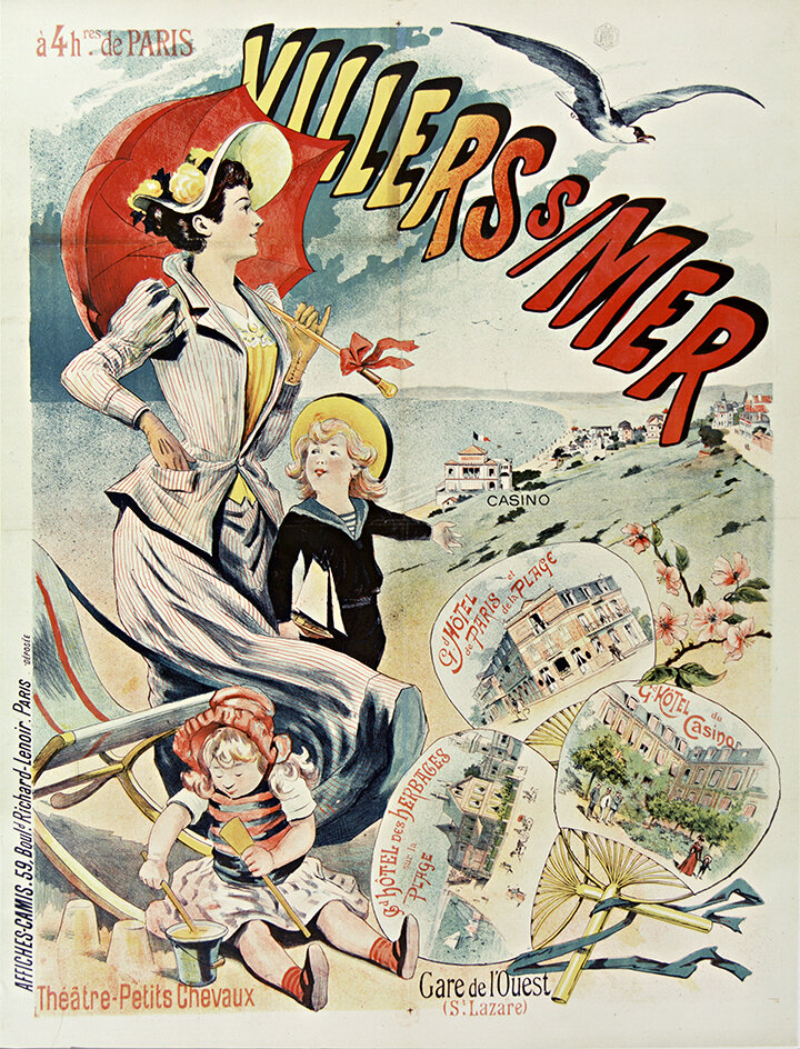 Villers sur Mer Vintage French Poster