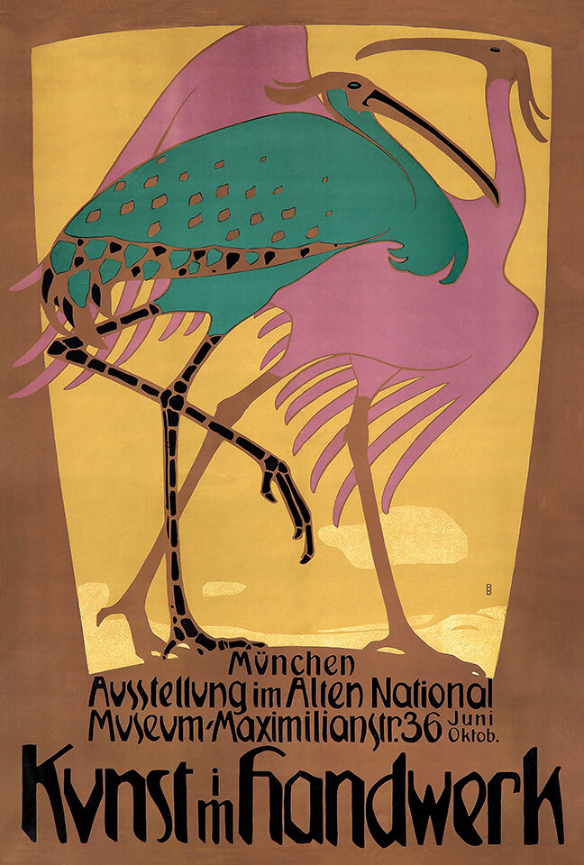 Kunst im Handwerk Vintage French Poster