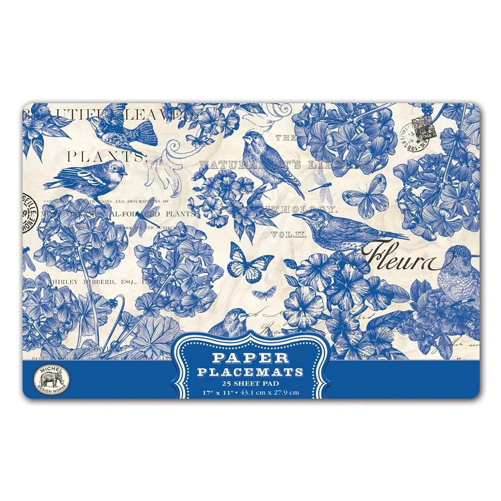 michel design works indigo cotton blue toile hostess gifts — MUSEUM OUTLETS