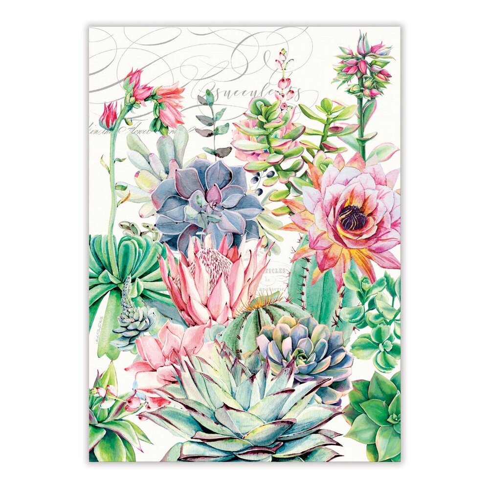 Michel Design Works Water Lilies Natural Woven Cotton Kitchen Towel 20" x 28" Michel Design Works Water Lilies Natural Woven Cotton Kitchen Towel 20" x 28"