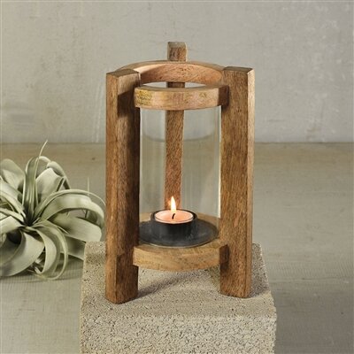 Wood Hurricane Lamp Candle Holder Museum S Wood Hurricane Lamp Candle Holder, Tea Light Hurricane Lamp