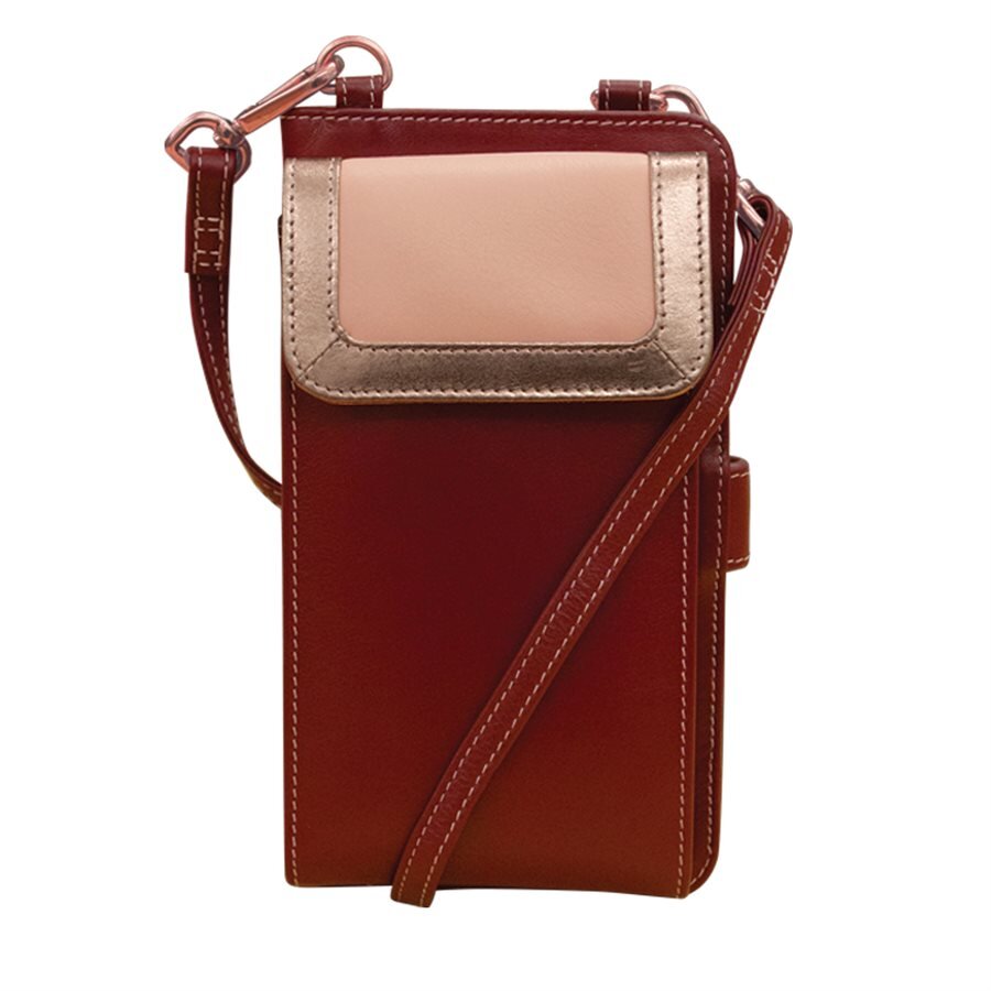 lavender leather slim crossbody handbag — MUSEUM OUTLETS