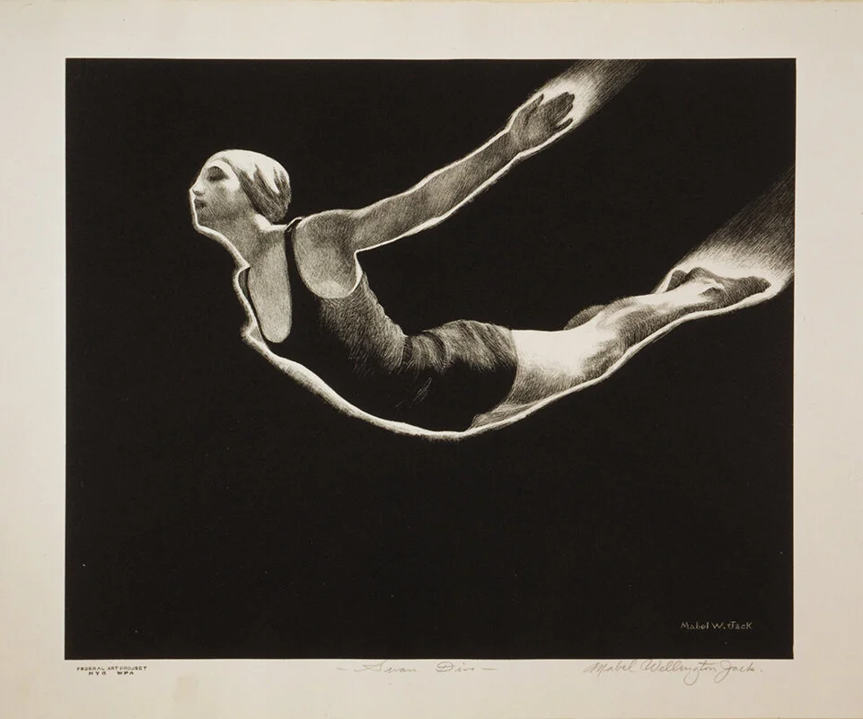 Swan-Dive-swimming-mabel-jack-vintage-sports-poster-museum-outlets.jpg