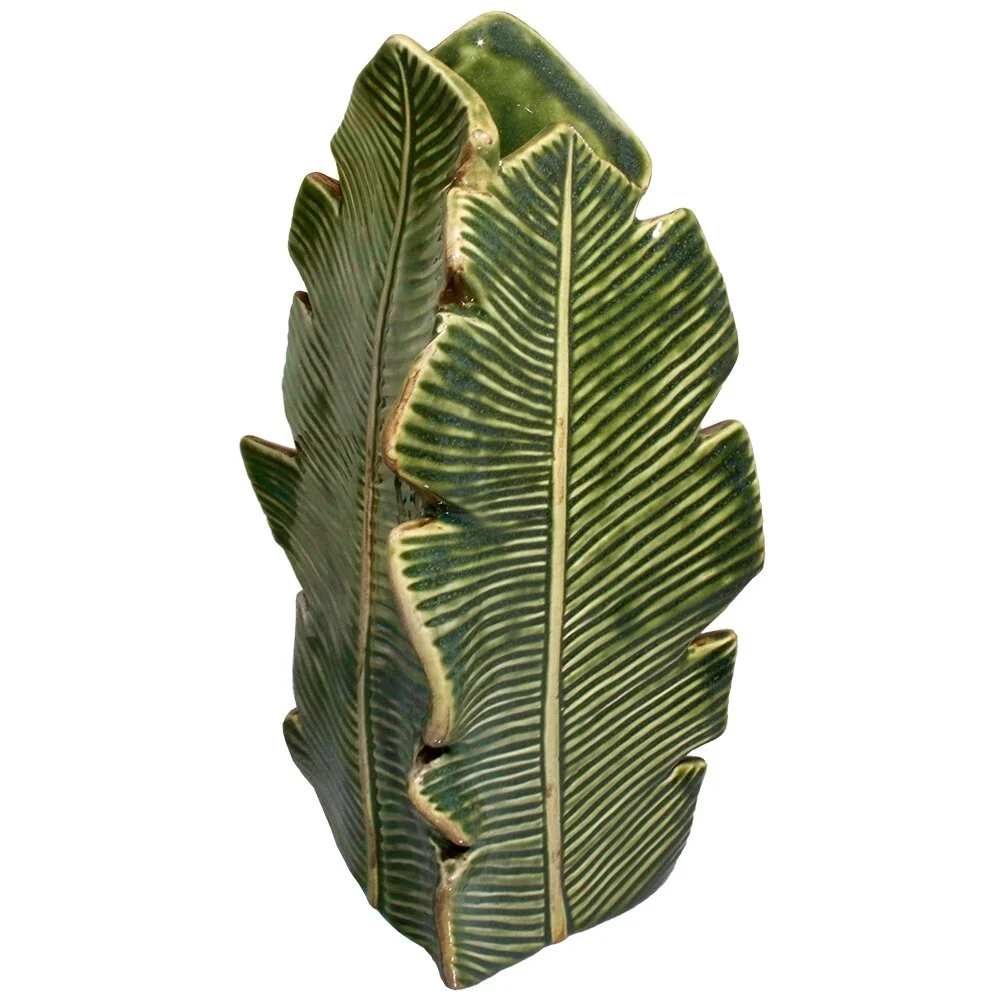 palm leaf vase — MUSEUM OUTLETS