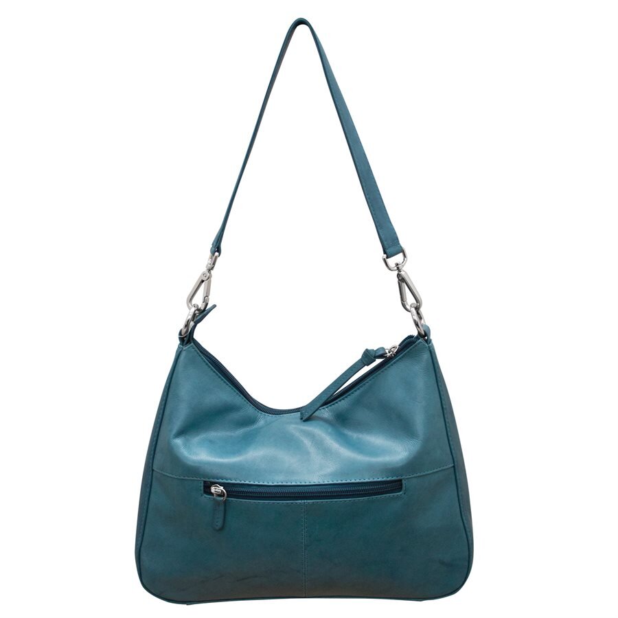 Leather handbag Fauré Le Page Blue in Leather - 17563751