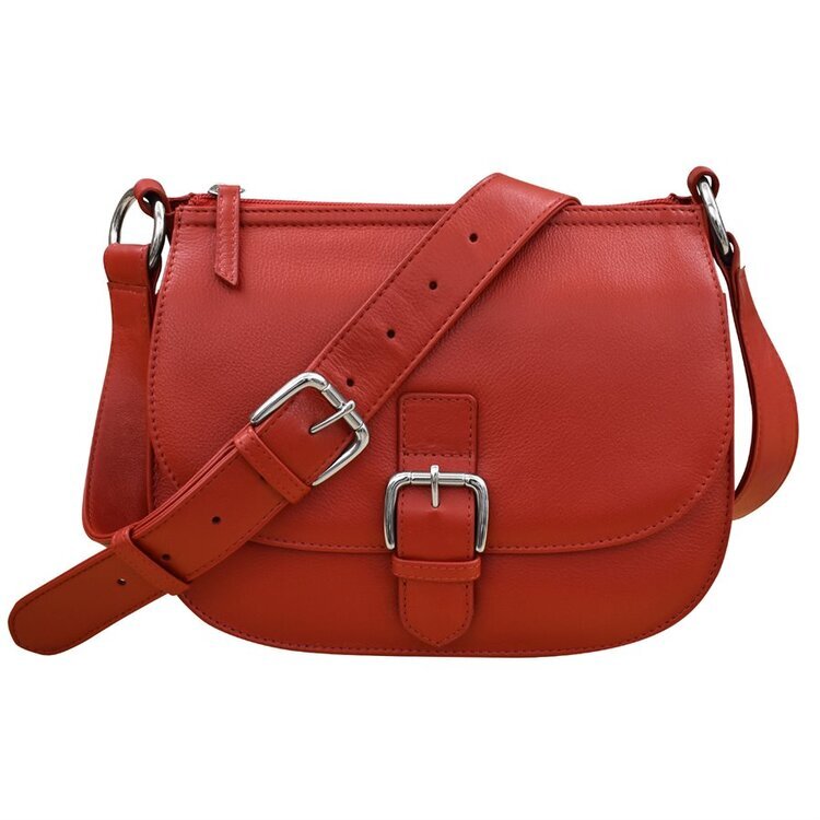red leather saddle bag handbag — MUSEUM OUTLETS