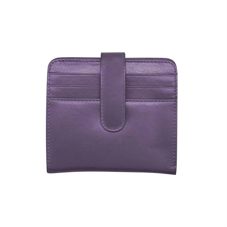 purple leather credit card wallet — MUSEUM OUTLETS
