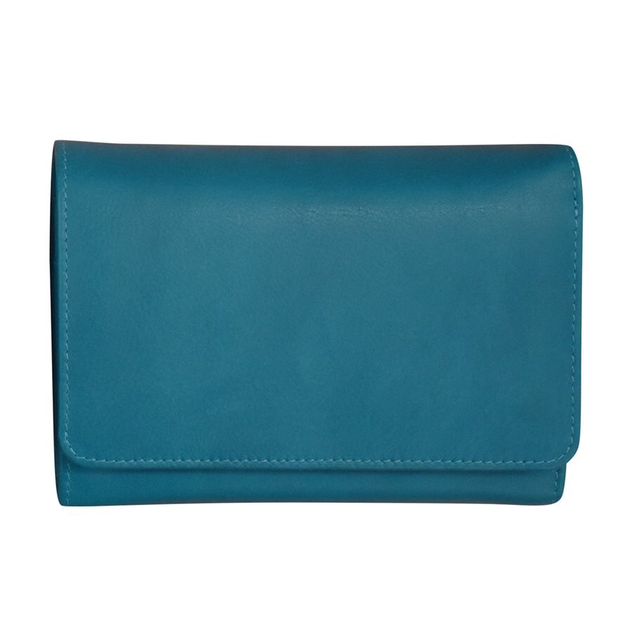 jeans blue leather french wallet — MUSEUM OUTLETS