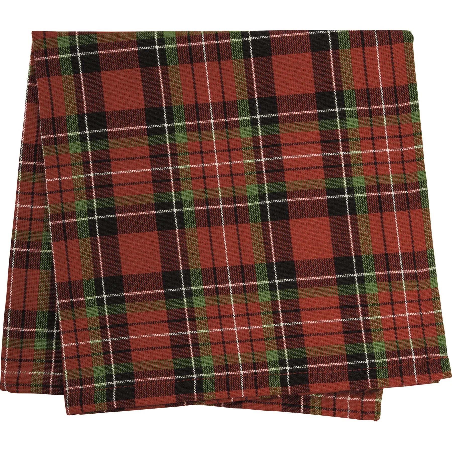 red tartan plaid cotton cloth napkin or placemat — MUSEUM OUTLETS