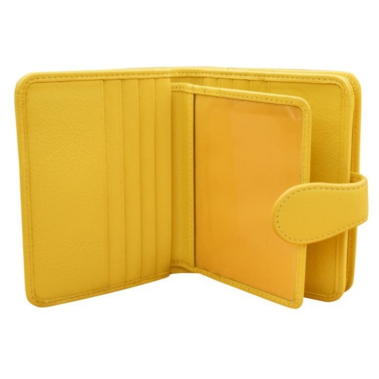 Yellow Leather Wallet — MUSEUM OUTLETS