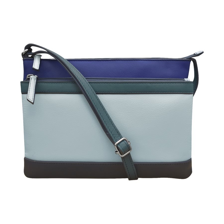 LG Navy Blue Leather Crossbody Sac Small Handbag — MUSEUM OUTLETS
