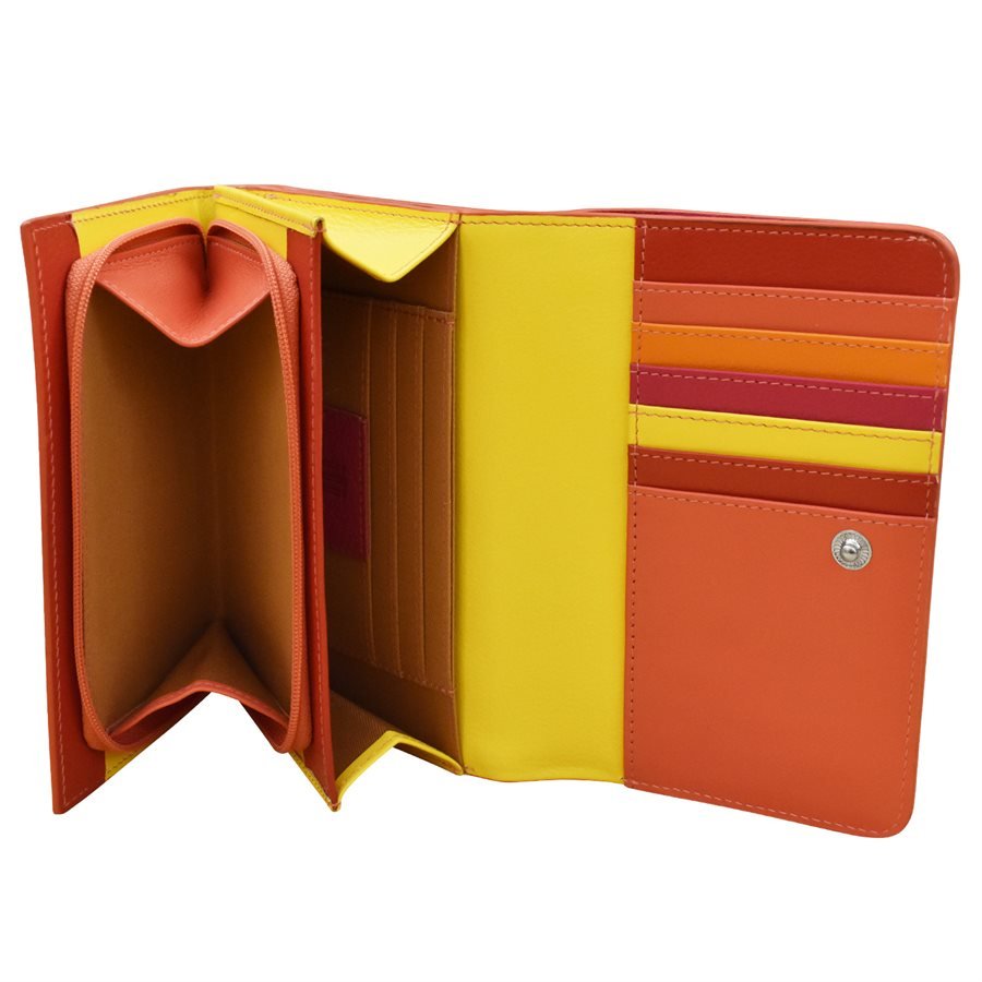 sunset leather french wallet — MUSEUM OUTLETS