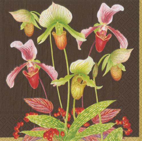 slipper-orchid-decorative-napkins-caspari-museum-outlets.png