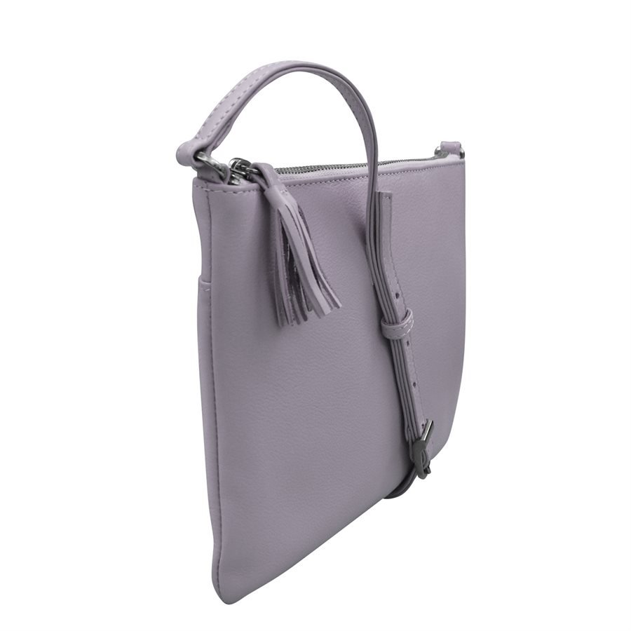 lavender leather slim crossbody handbag — MUSEUM OUTLETS