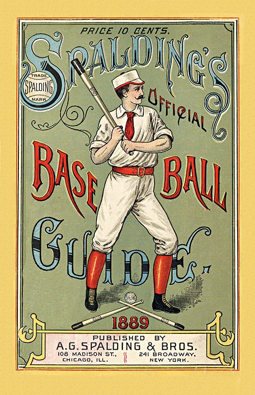 Spaulding Guide 1889 Vintage Baseball Framed Wall Art — MUSEUM OUTLETS