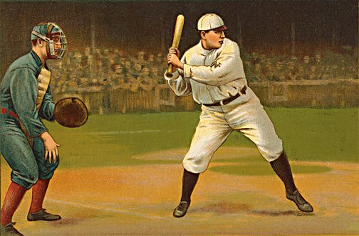 At Bat Vintage Baseball Poster — MUSEUM OUTLETS
