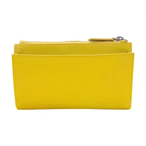 yellow leather phone wallet wristlet — MUSEUM OUTLETS
