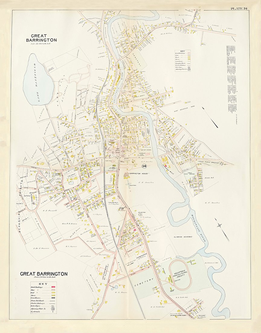 Berkshire County Antique Maps — MUSEUM OUTLETS