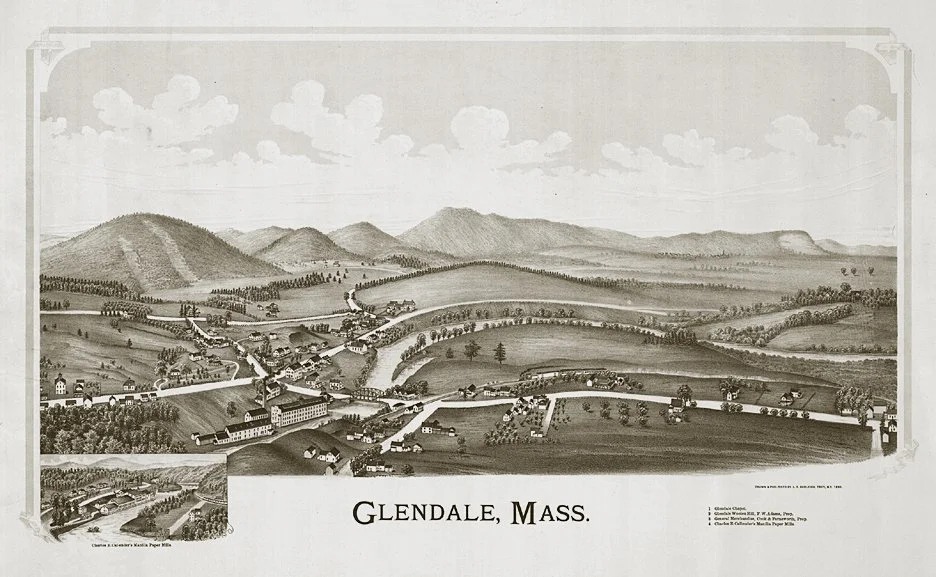 Glendale Antique Map 1890