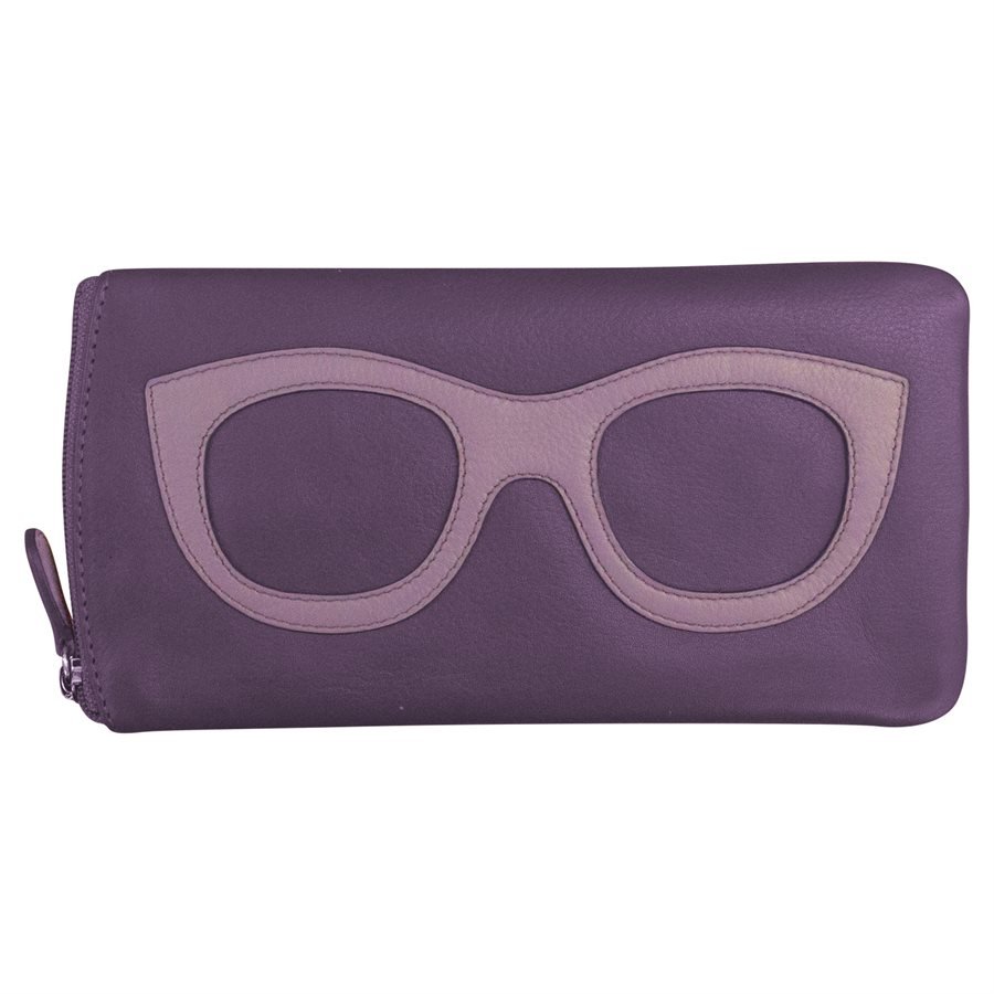 fun color leather eyeglass case — MUSEUM OUTLETS