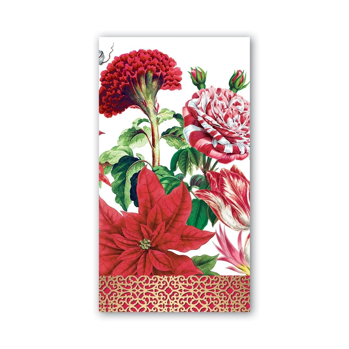 michel design works christmas bouquet decorative napkins