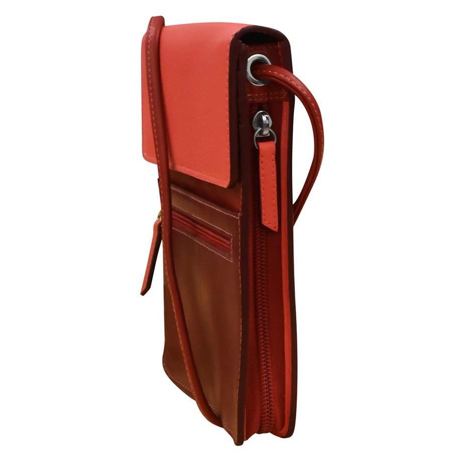 Large Autumnal Multicolor Leather Organizer — MUSEUM OUTLETS