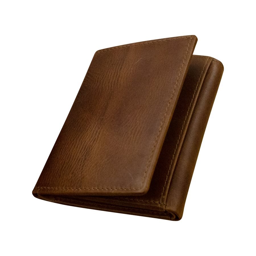 1920 Bifold Wallet  Signature Brown Leather – R. Riveter