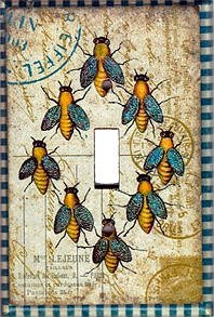 Bees Postale Decorative Decoupage Light