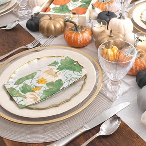 Elegant Thanksgiving Dinner Napkin Custom Personalized 