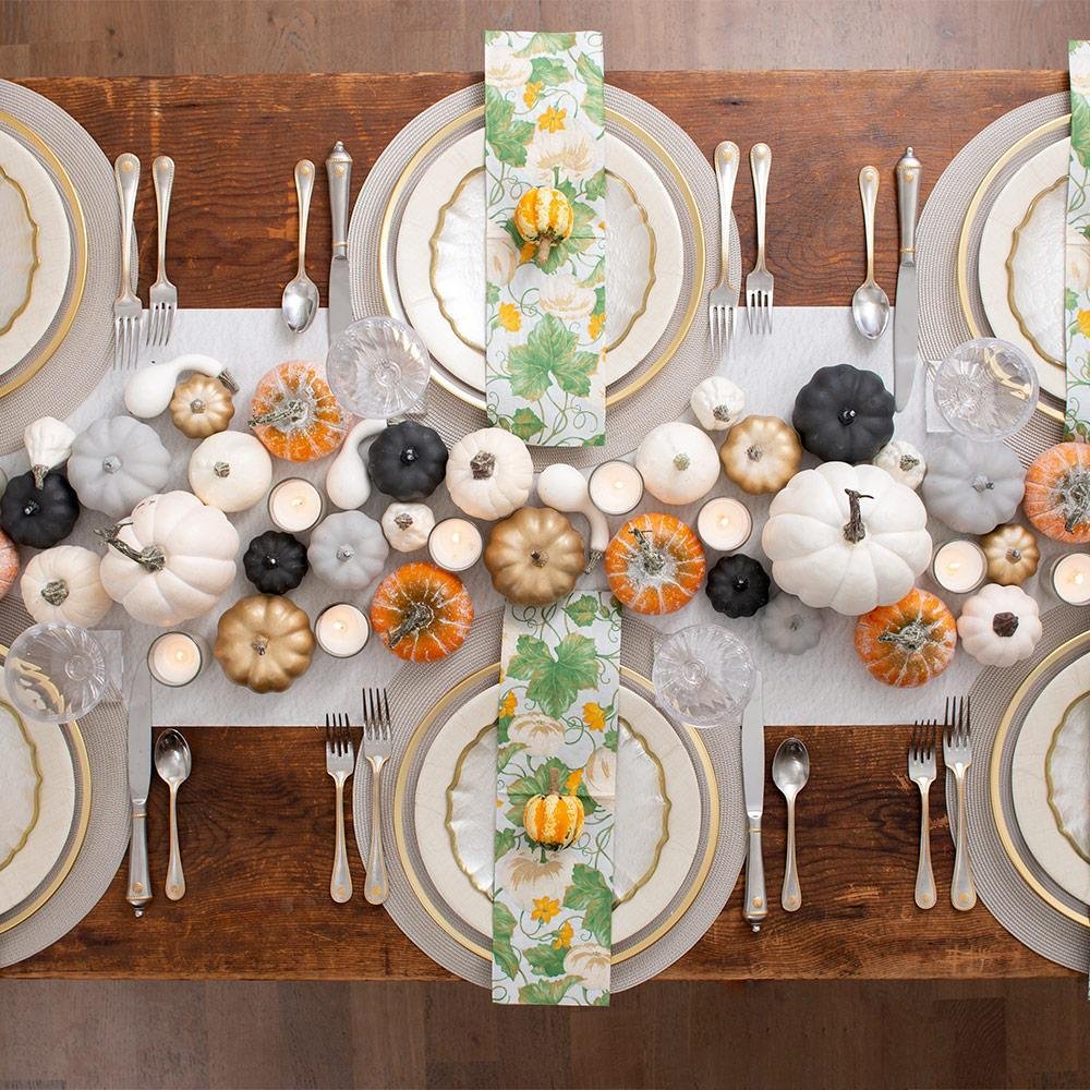 heirloom pumpkin grey elegant decorative paper thanksgiving napkins —  MUSEUM OUTLETS