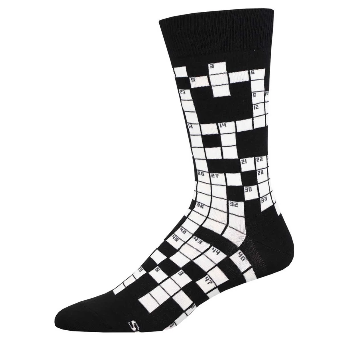 crossword puzzle men's socks. — MUSEUM OUTLETS