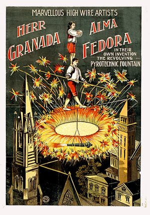 High Wire Artists Vintage Circus Poster — MUSEUM OUTLETS