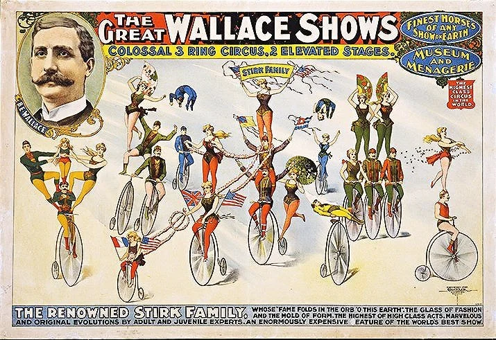 Wallace-shows-Bicycles-stirk-family-Vintage-Circus-Posters-museum-outlets.jpg