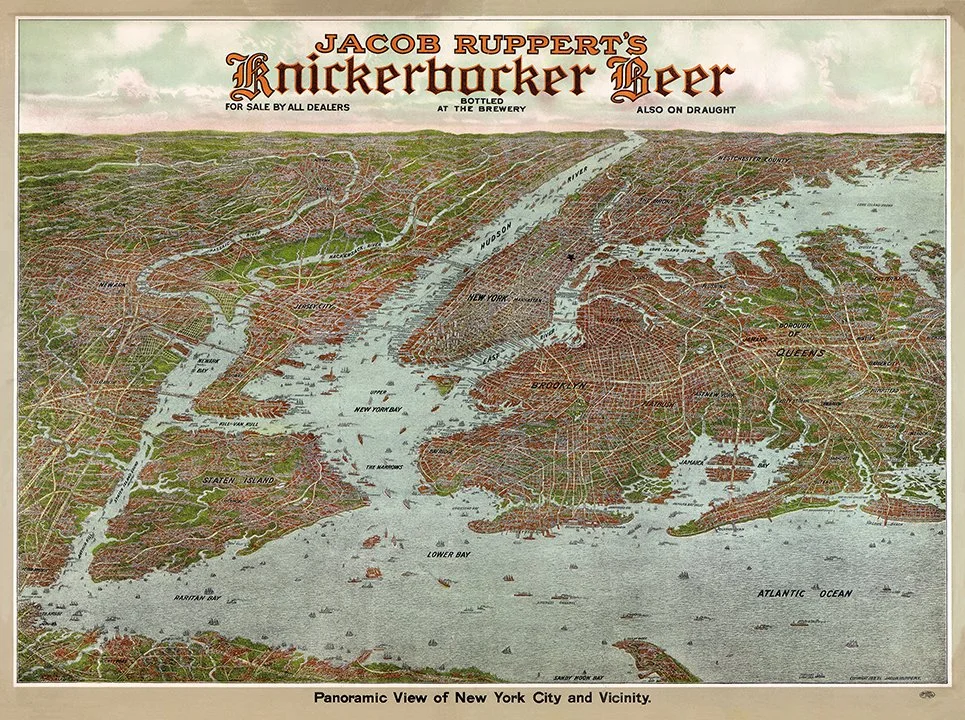 Vintage-New-York-Map-Knickbocker-Beer-poster-museum-outlets.jpg