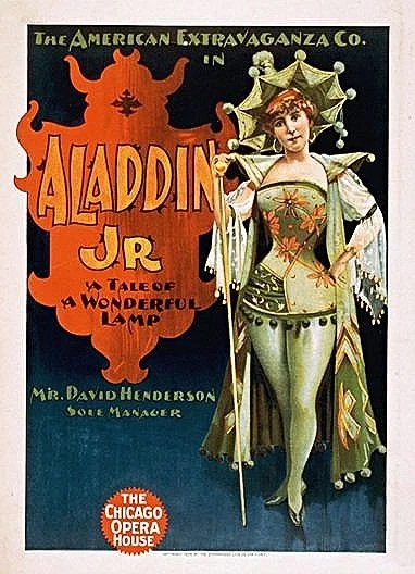 aladdin vintage entertainment poster