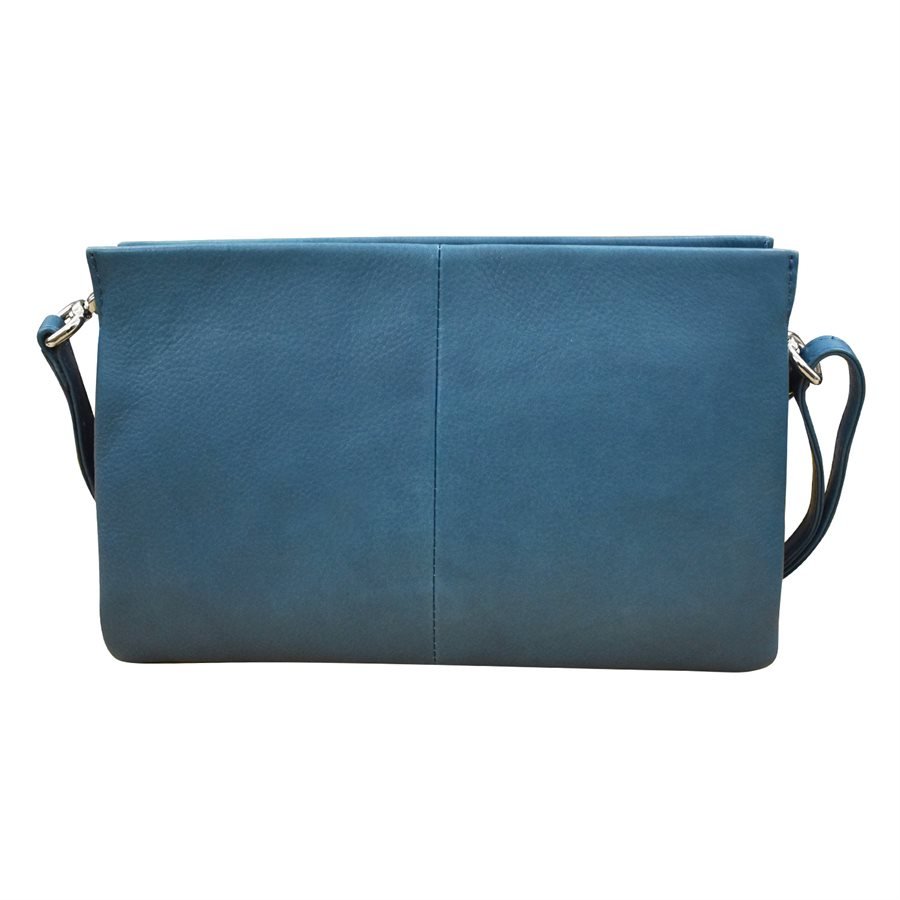 Clutch Bag in Blue Denim