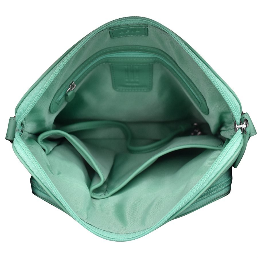 LG Turquoise Leather Satchel Crossbody Handbag — MUSEUM OUTLETS