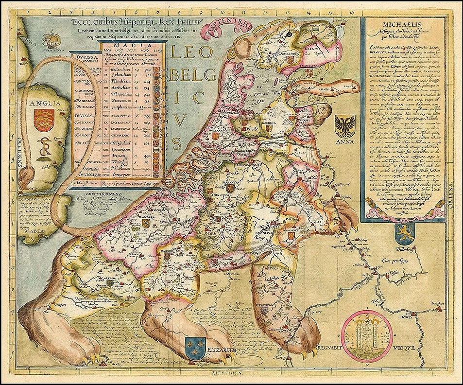 old-world-allegorical-map-Leo-Belgicus-1588-museum-outlets.jpg